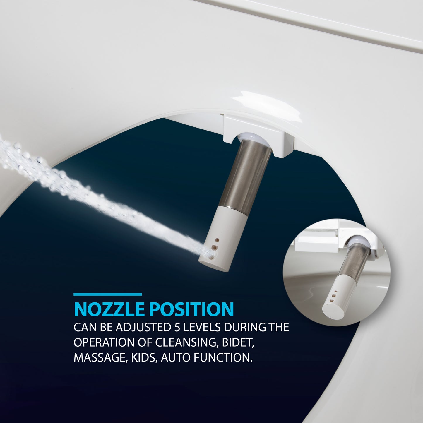 HLB-3000ER Wireless Remote Control Electric Bidet Seat