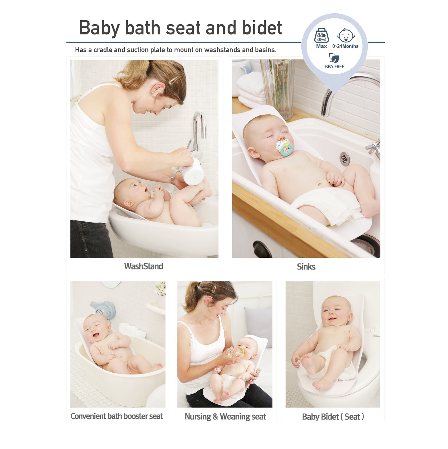 Baby Bath Seat and Bidet by murmur