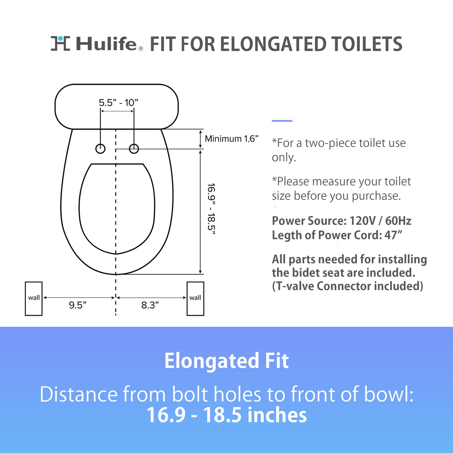 HLB-3000EC Touch Control Electric Bidet Seat