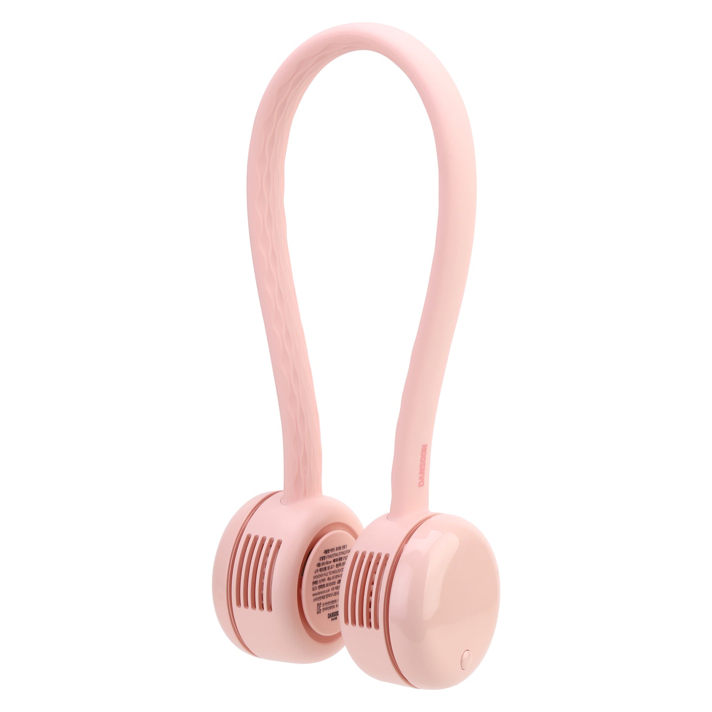 Bladeless Neckband Rechargeable Portable Fan Baby Pink