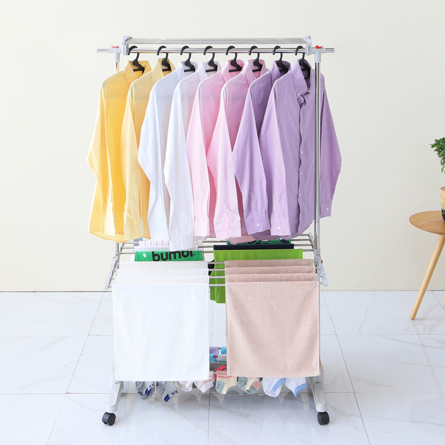 Hanger Type Foldable Clothes Drying Rack