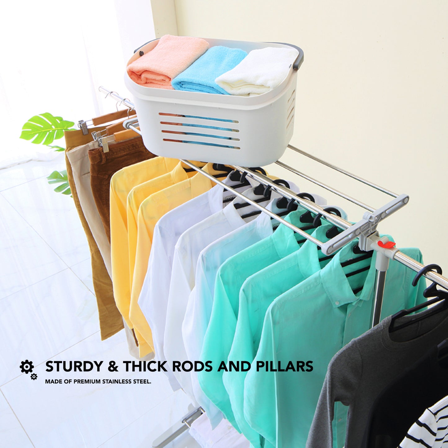 Hanger Type Foldable Clothes Drying Rack