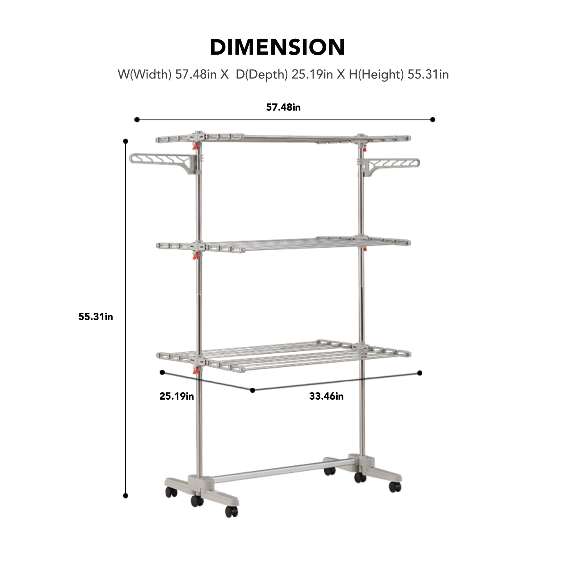3-Tier Foldable Clothes Drying Rack – Hulife Home