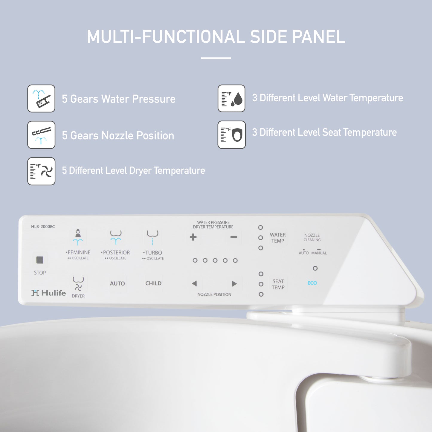 HLB-2000EC Touch Control Electric Bidet Seat
