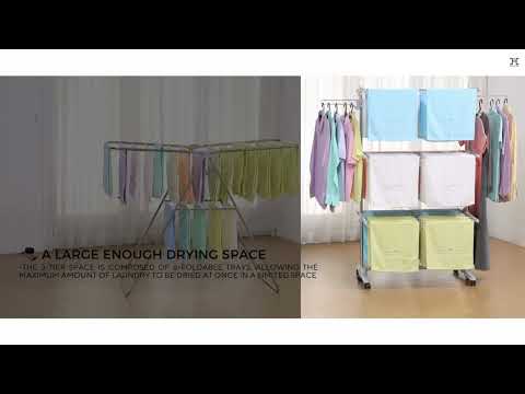 3-Tier Foldable Clothes Drying Rack – Hulife Home